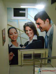 Внутрішя реклама в банку.