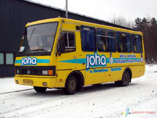 Оформлення рекламою автобуса, обклейка плівкою.